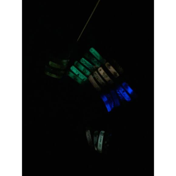7 Stainless steel men’s unisex wedding band ring glow in the dark - Picture 4 of 4